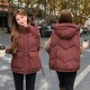 Жилет Осенне-зимний Короткий Пуховый Хлопковый Жилет Женский Модный Жилет Утепленный Жилет Жилет