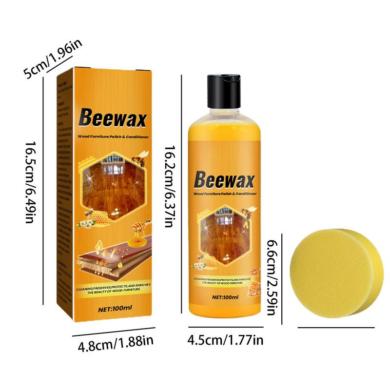 100 мл Полироль для дерева Приправа для дерева Пчелиный воск Приправа Пчелиный воск Полировщик Уход Обслуживание Пчелиный воск Воск для защиты деревянных полов