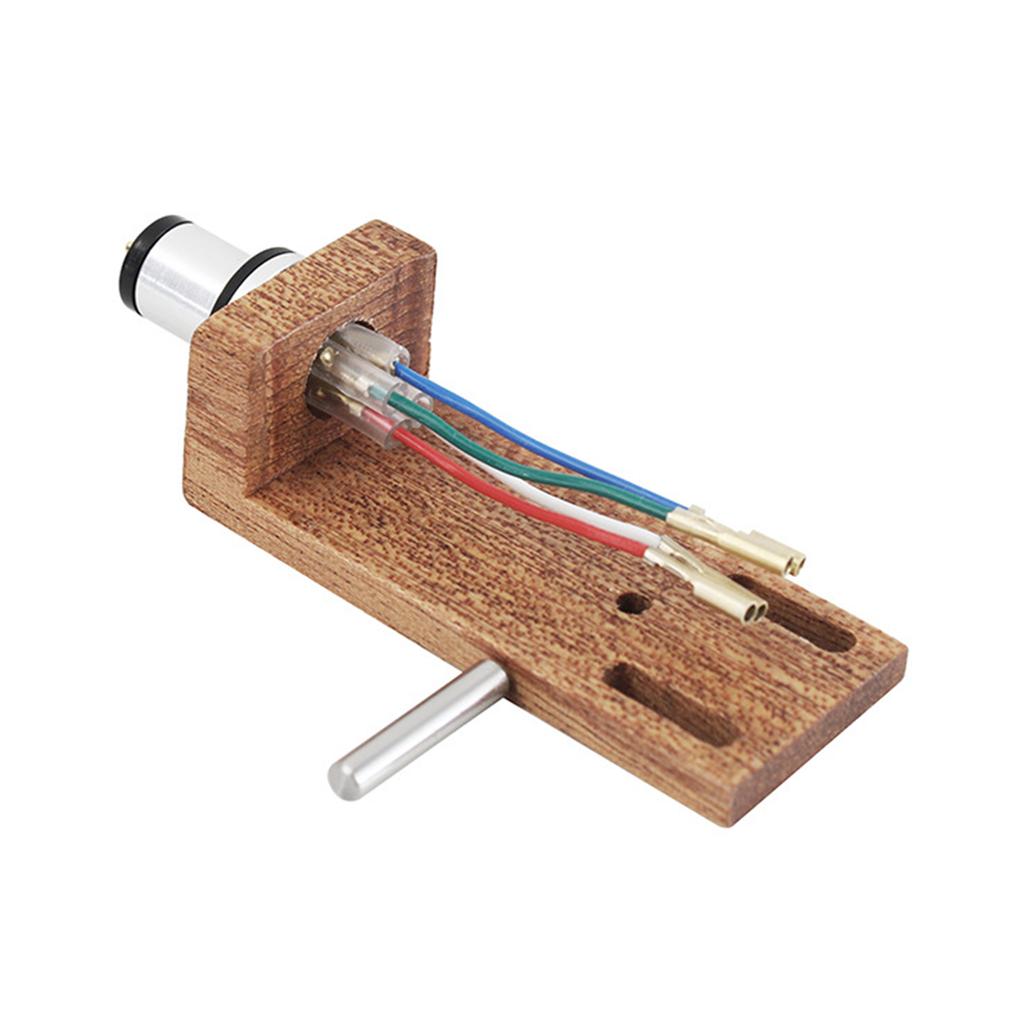Универсальная замена для LP Cherry Wood Turntable Phono Headshell Mount Cartridge с проводами