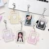 MINKYS 3 дюйма Прозрачный Акриловый Держатель для Фотокарточек K-pop Ангельские Крылья Сумка-подвеска Школьные Принадлежности