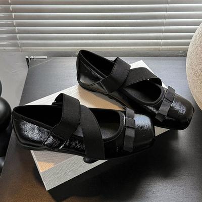 Версия из коровьей кожи~ Балетки с кожаным бантом в стиле Мэри Джейн, женские серебристые туфли на платформе, маленькие кожаные туфли, балетки, женская обувь