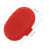 Round Silicone Pet Bathing Hair Grooming Clning   Brush Dogs Cats Comb Supplies Blue