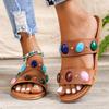 Fashion Women's Summer Soft-soled Slippers Flat-soled Comfortable and Durable Cute Cartoon-shaped Open-toe Slippers