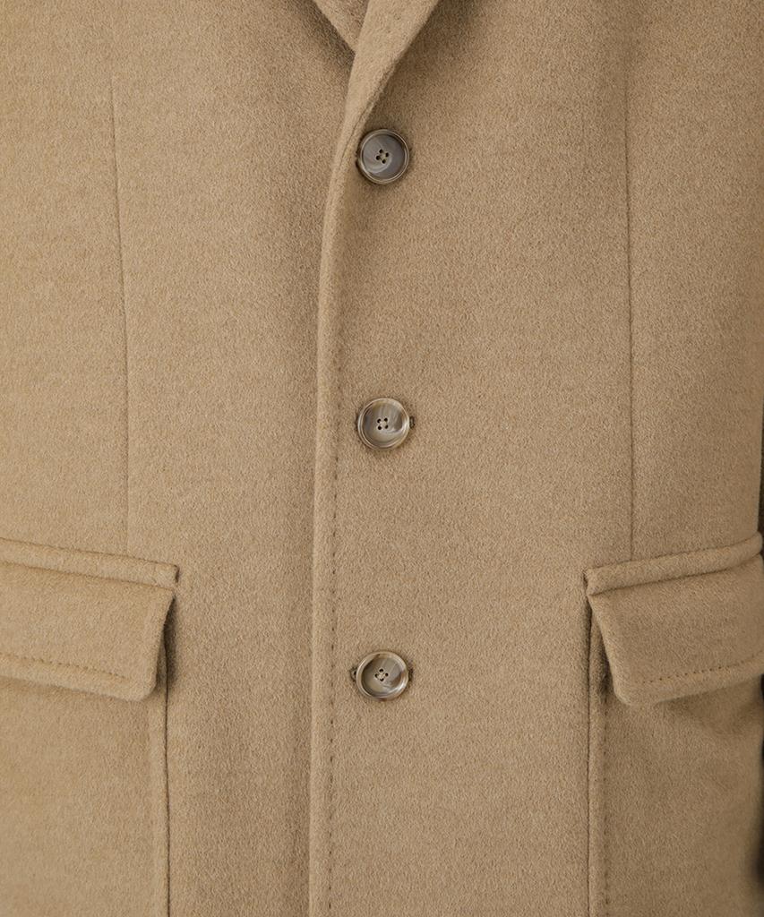 Brooks Brothers Classic Camel Coat (Camel) (Bbcsmf21985Ew)