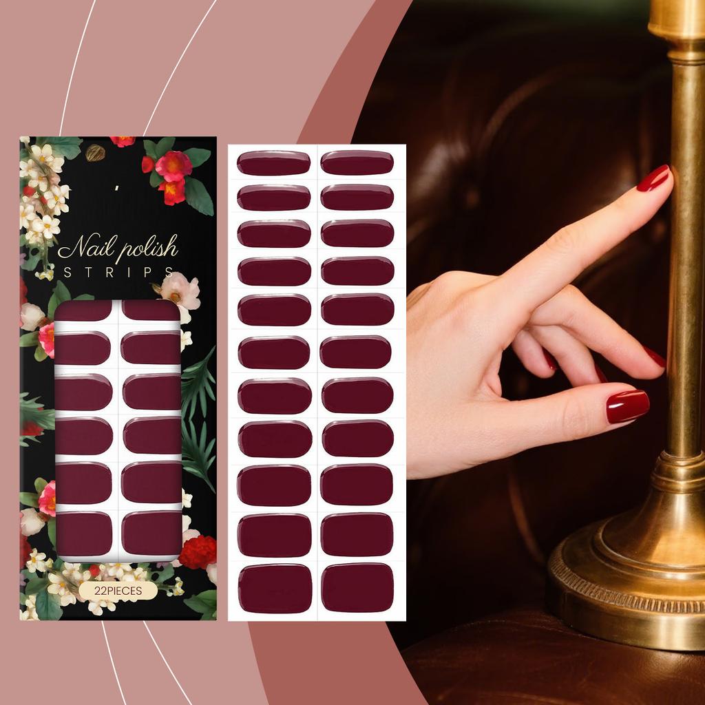 Водонепроницаемые наклейки для ногтей, 3D стереоскопические, устойчивые к царапинам, водонепроницаемый стиль, красные и красивые наклейки для ногтей