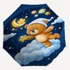 1PC Bear Cloud Umbrella-8-Rib Reinforced, Automatic Open, Lightweight & Durable, Fashion Accessory for Outdoor, J0395