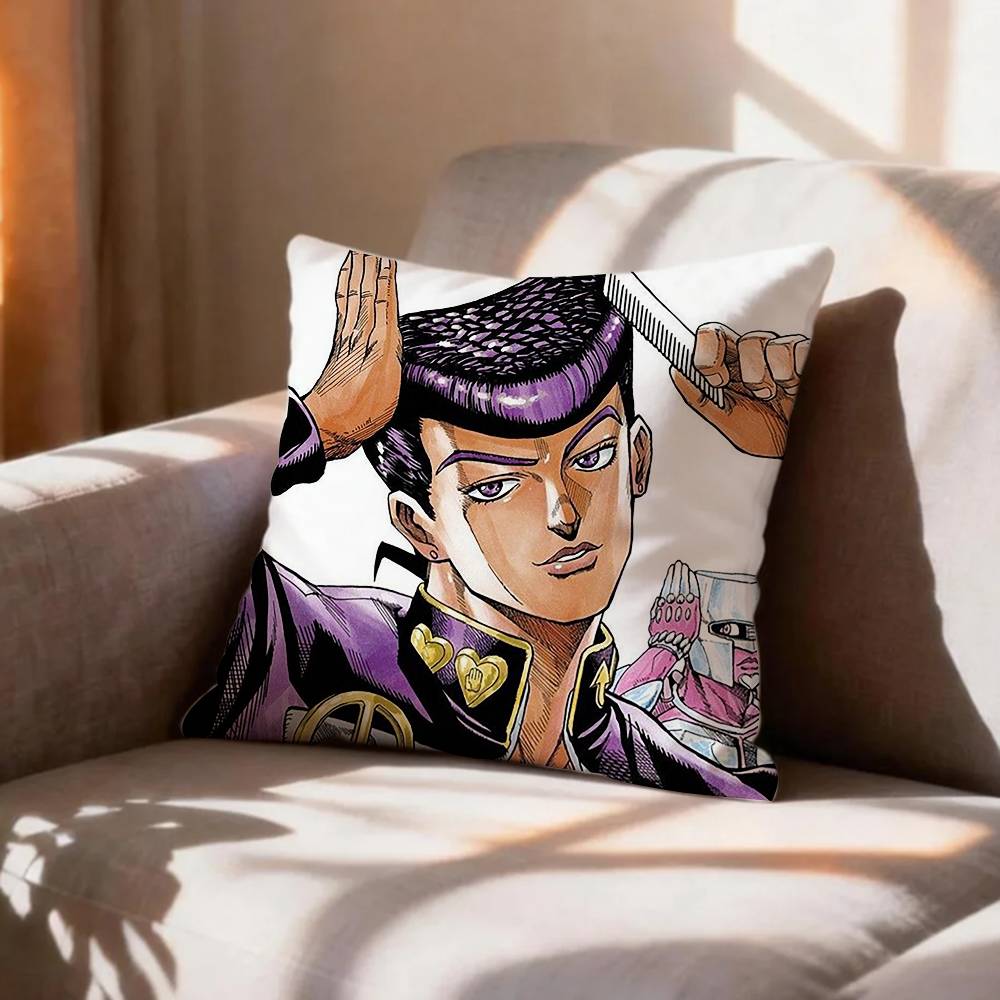 Anime Fanart JJosuke HHigashikata Pillow Case Pattern Printed Pillowcase For Living Room Sofa Cushion Cover