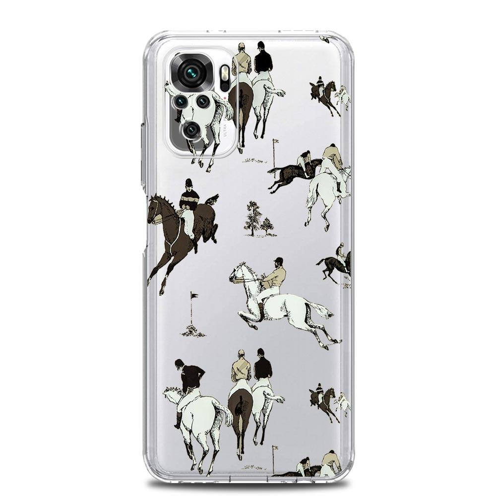 Чехол для телефона для Xiaomi Redmi Note 13 12 5G 9S 9 8 10 11 Pro Plus 4G 9T 13C 12C 10C 9C 9A 7 Pro Прозрачный чехол Животное Искусство Лошадь