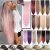 24 Inch Long Synthetic Hair 16 Clips Synthetic Fake False Hair Piece Clip In Hair Extension