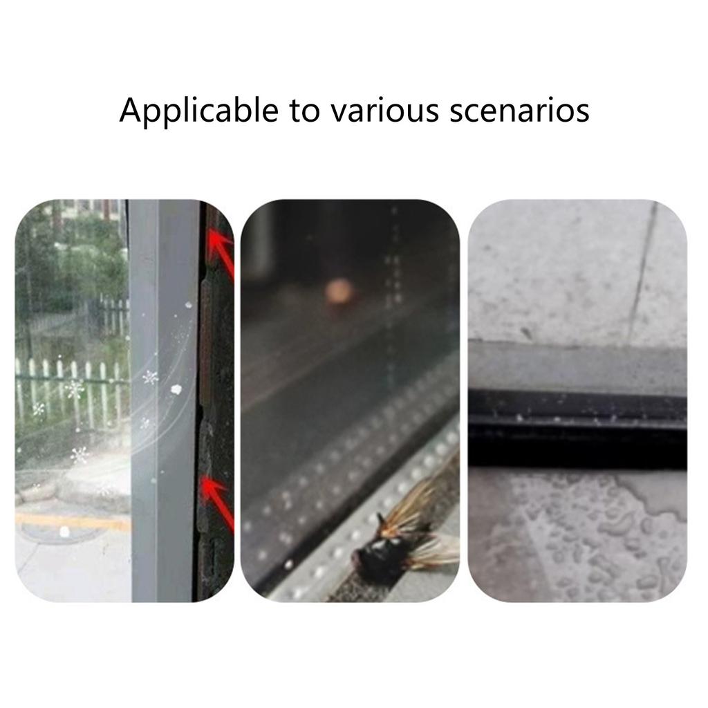 Лента для герметизации окон для защиты от сквозняков и шума, не оставляет следов, водостойкая клейкая лента, 1 рулон для использования дома и в офисе