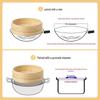Zhaoran 16.5cm Household Bamboo Steamer