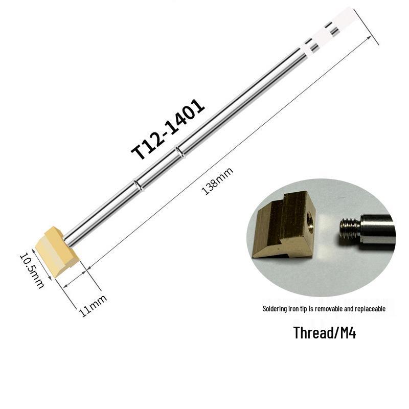 Паяльное жало T12 типа долота - Широкое, увеличенное плоское жало-шпатель