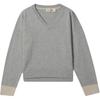 Levis Casual Comfortable Color Block Knit V-Neck Long Sleeve Sweater Women Sweater 0051S-0001