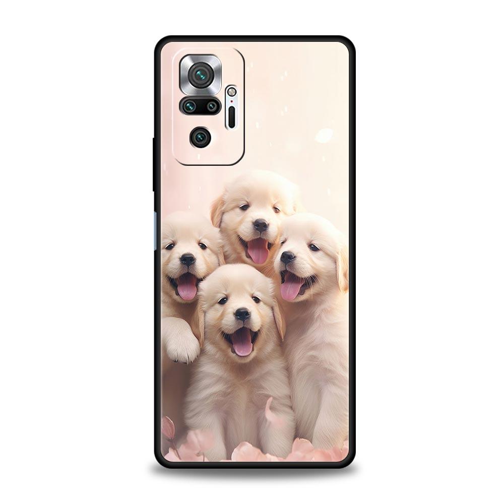 Cute Little Dog Phone Case Cover for Redmi 14C 10C Note 15 14 13 12 10 11 K40 Pro Plus 5G Soft TPU Shockproof Shell Fundas Capas