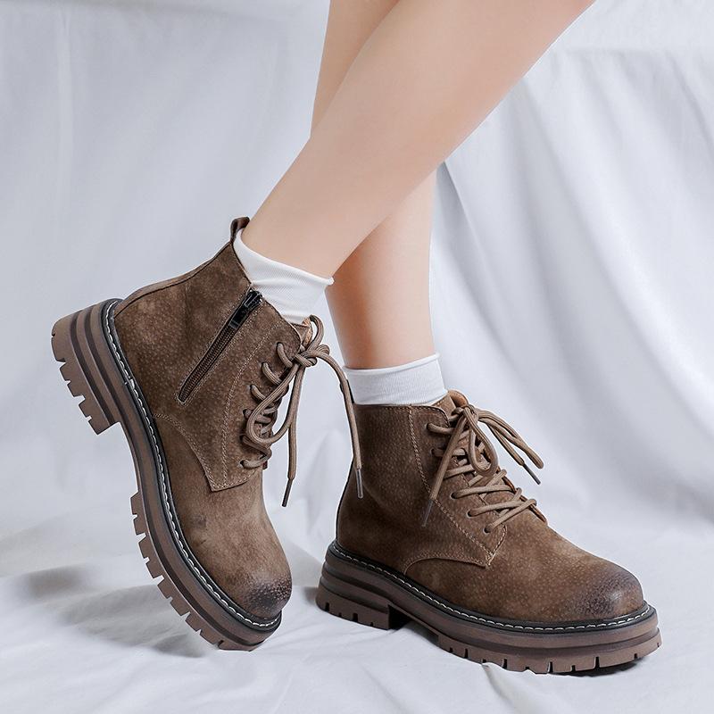 Middle Help Martin Boots Men's Outdoor Rhubarb Boots Tooling Men's Shoes Men's Boots