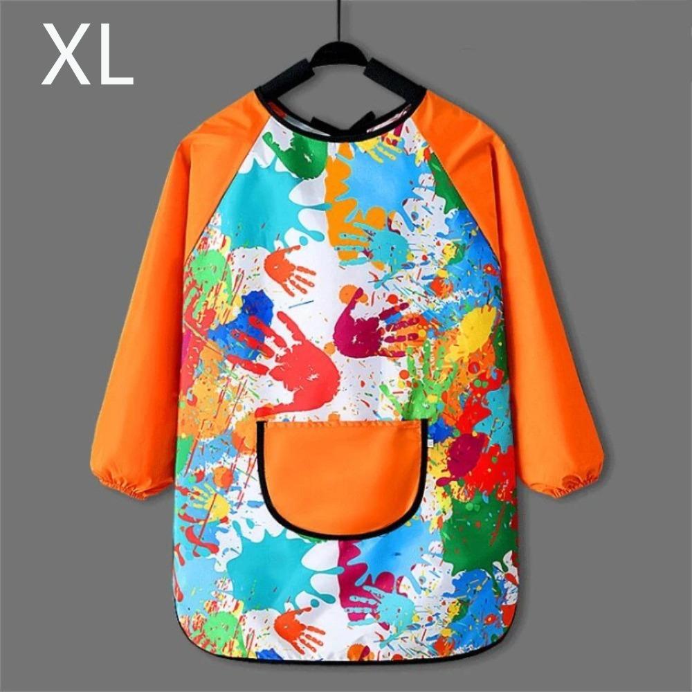Long Sleeved Kids Painting Apron Polyester Baking Bibs New Cooking Apron