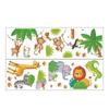Baby Cartoon Safari Animal Wall Stickers, Giraffe Monkey Lion CHILDREN'S Room Kindergarten Decorative Decals, Cot Decoration