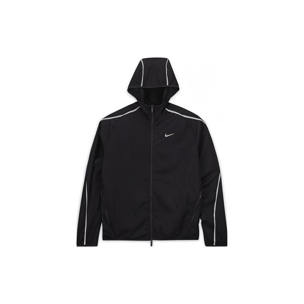 Nike X Nocta Collab FW23 High Collar Hooded Zip Pocket Reflective Material Jacket Unisex Jacket Black DV3662-010