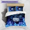 Preston North End Football Printed 3 Pieces Bedding Set, Comfortable Skin Friendly Bedroom Duvet Cover Set