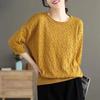 Half-sleeved Sweater Hollow Spring Women's Pullover Women's Sweater T-shirt