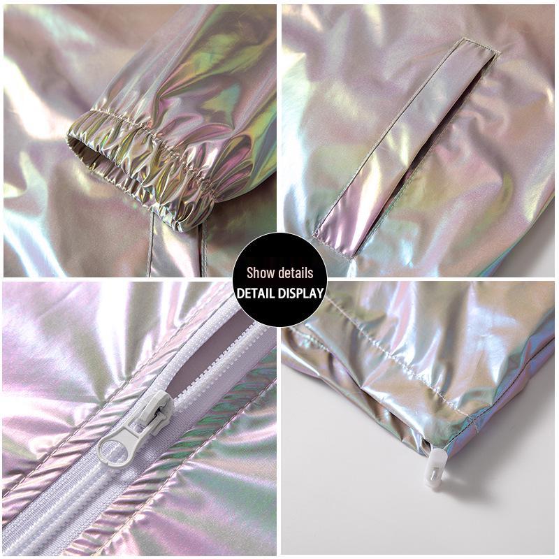 Summer Colorful Shiny Sunscreen Jacket Unisex Lightweight Breathable Plus Size Trendy Outerwear