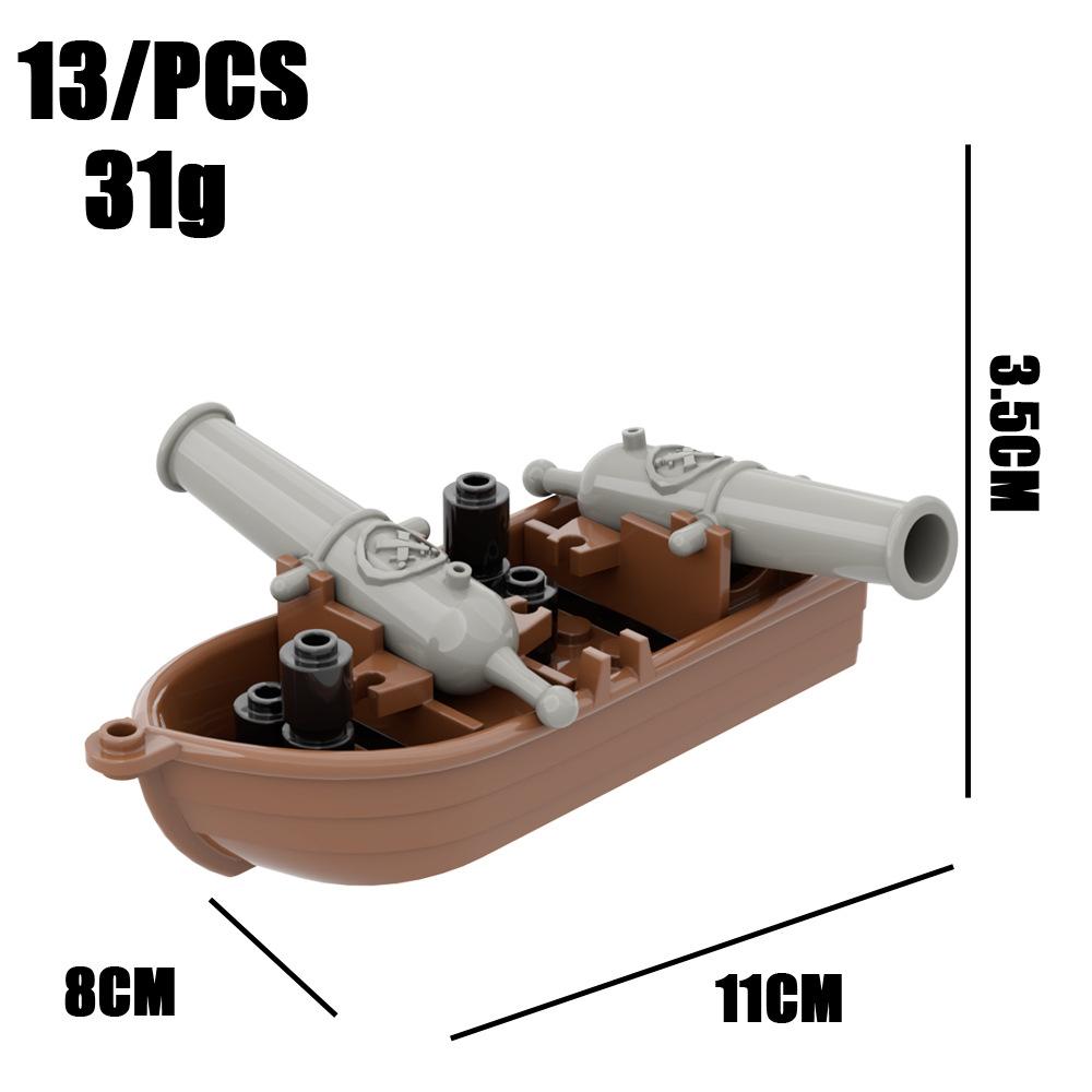 Город Творчество Средневековый Пиратский Корабль Рыболовная Лодка Сборка MOC DIY Модель Строительные Блоки Кирпичики Детские Игрушки Рождественский Подарок