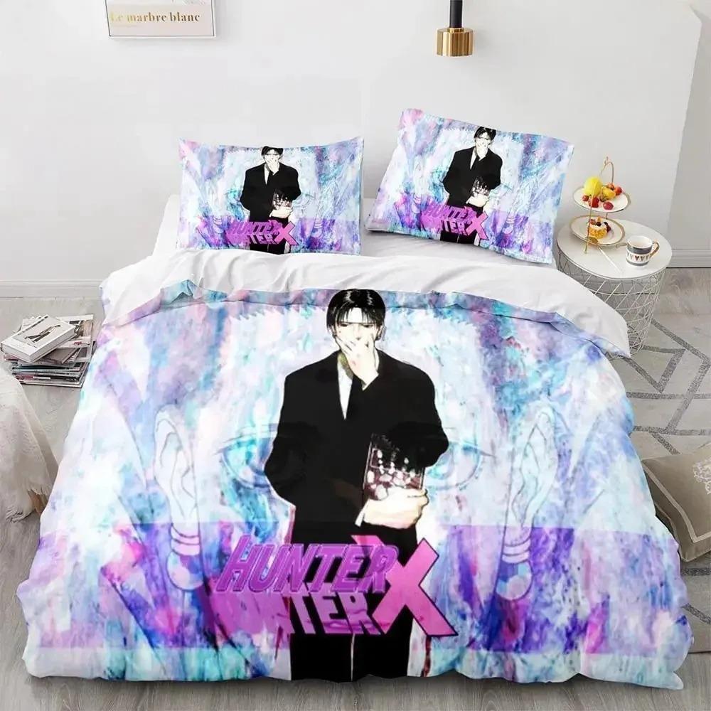 HUNTER×HUNTER Комплект постельного белья Single Twin Full Queen King Size Комплект постельного белья Aldult Kid Bedroom Duvetcover Sets bed furniture set bedroom