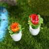 1 комплект мини-статуя растения в горшке, привлекательная DIY смола, микропейзаж, мини-цветок, миниатюрный домашний декор
