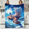 D-Dragon Ball Goku Super Z Мягкое теплое фланелевое одеяло Арт для стены спальни Декор гостиной Кровать Пикник Офис для подарков на день рождения