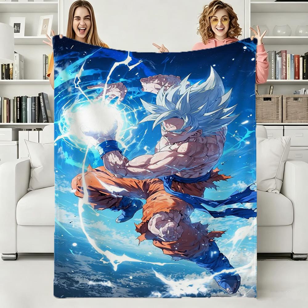 D-Dragon Ball Goku Super Z Мягкое теплое фланелевое одеяло Арт для стены спальни Декор гостиной Кровать Пикник Офис для подарков на день рождения