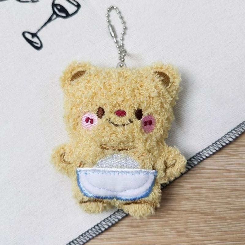 Мультяшный плюшевый медведь брелок подвеска милая плюшевая кукла игрушка кавайная мягкая сумка подвески украшения для пары друзей подарок