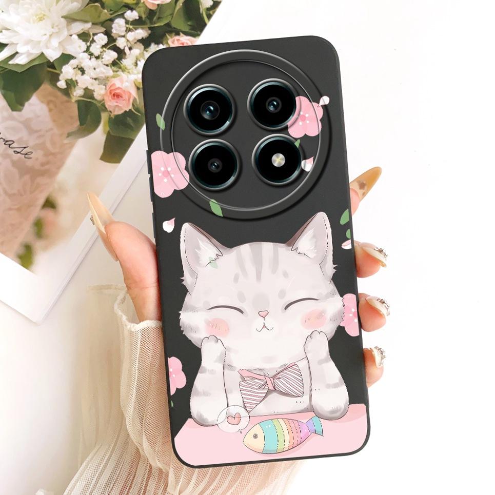 Daisy Bow Pattern Butterfly Flower Cherry Back Cover For Realme 13 Pro Pro+  Phone Case Soft Silicone Casing On Realme P1 Speed
