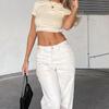 2023 Spring New Short Sleeve T-Shirt Women Solid Simple Casual Soft All-Match Hot Basic Crop Tops Tees Summer Fashion