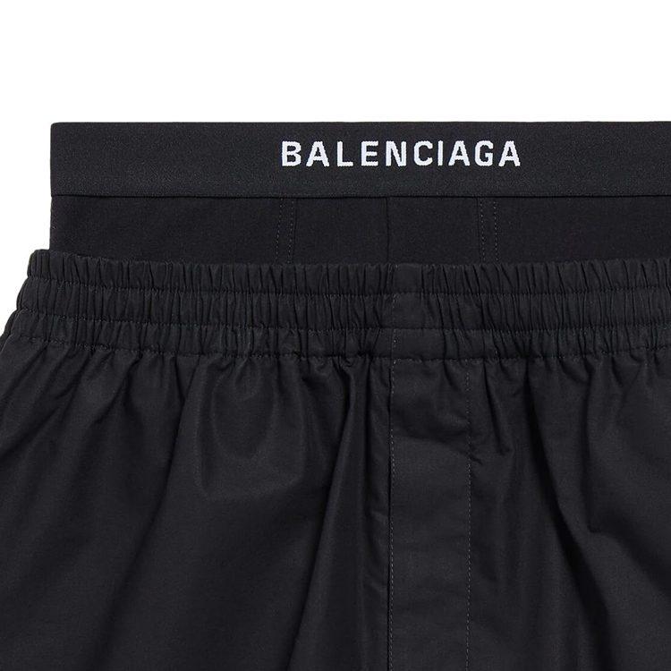 Balenciaga Гибридные боксеры 'Черный' 791054TNM601000