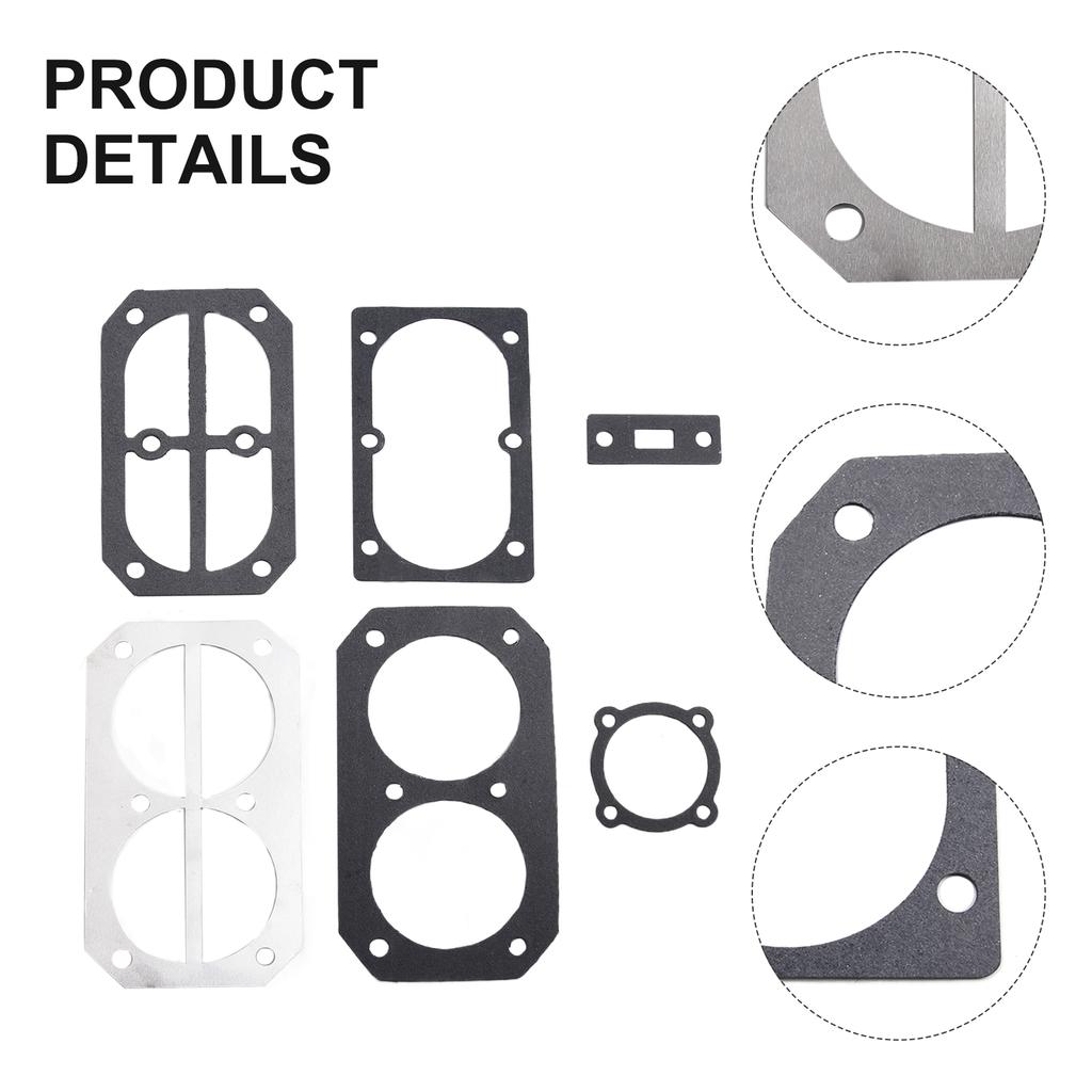 6pcs Valve Plate Gaskets Washers For 2070 Type Air Compressor Cylinder Head Base Valve Plate Gaskets Washers Aluminium Pad