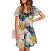 Summer Dresses For Women Loose V Neck Short Sleeve Casual T Shirt Dress Sundresses Swimsuit Coverup With Pockets
