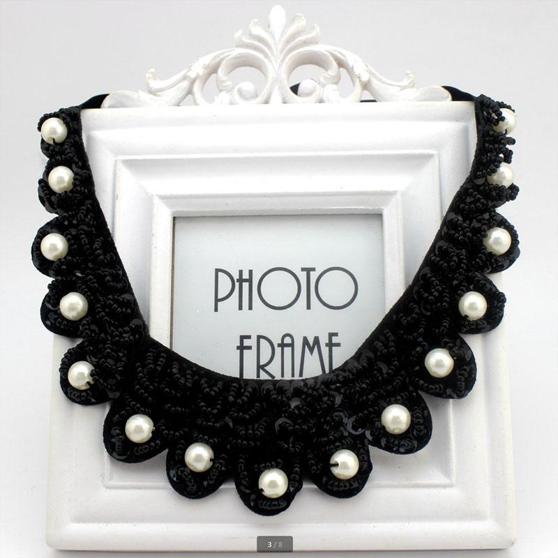 Diamond Women Shirt False Collars Crystal Removable Collar For Women Fake Collar Detachable Diamond Lacklace Nep Kraagie