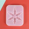 DIY Crafts Hanging Silicone Pendant Epoxy Resin Mold Christmas Gift Snowflake Resin Molds