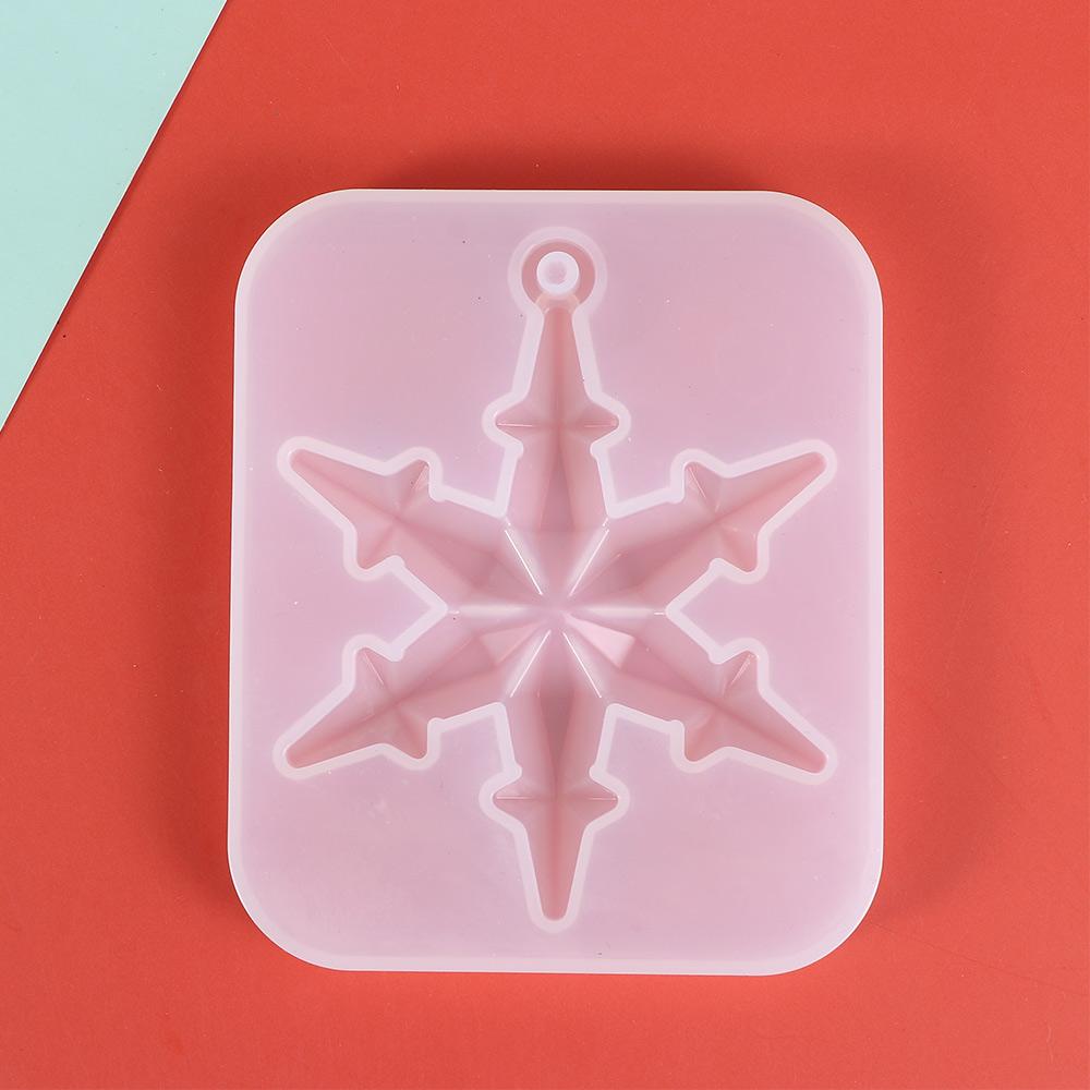 DIY Crafts Hanging Silicone Pendant Epoxy Resin Mold Christmas Gift Snowflake Resin Molds