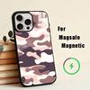 Модный чехол для телефона с камуфляжем C для iPhone 17, 16, 15, 14, 13, 12, 11 Plus, Pro, магнитный для беспроводной зарядки Magsafe