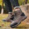 Высокие ботинки Мужские Удобные Повседневные Противоскользящие Дышащие Теплые Боевые ботинки Мужские Прочные Плюшевые Мягкие Уличные Походные ботинки Мужские