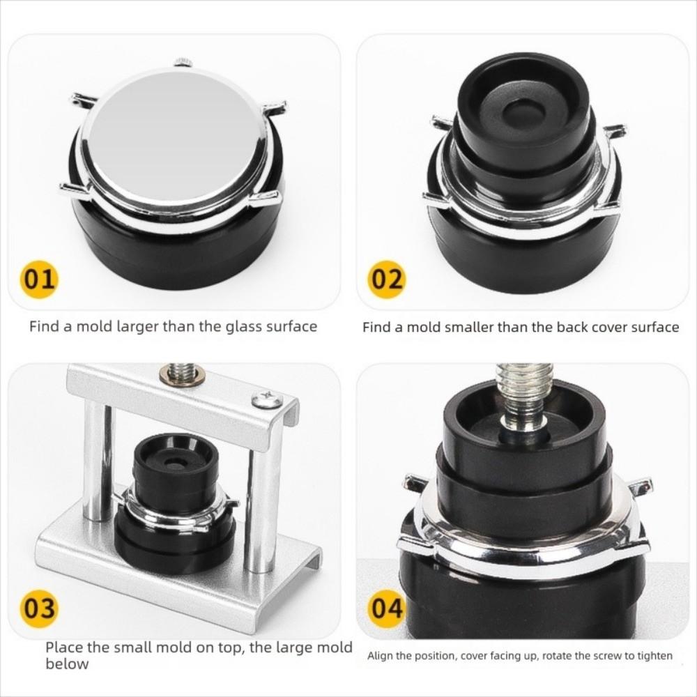12/18Pcs Metal Watch Press Set Professional Watch Repairing Tool Maintenance Tools
