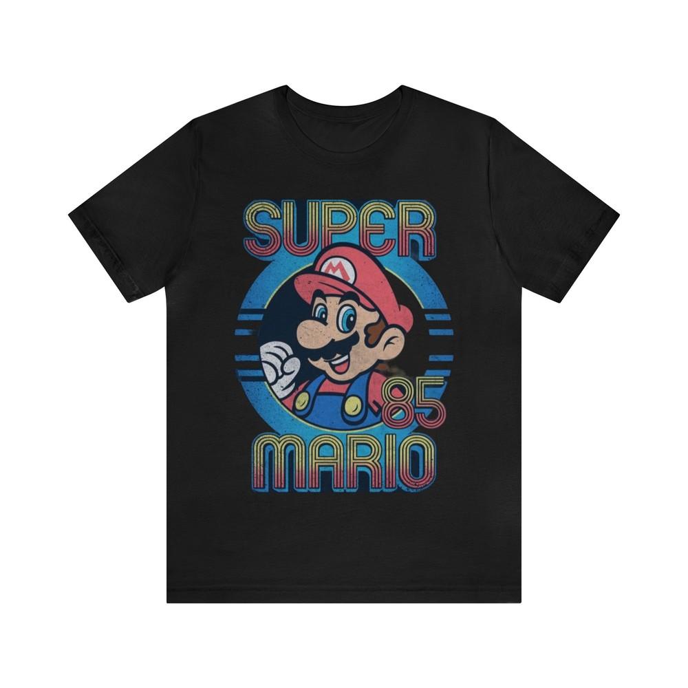Distressed Vintage Mario Game Unisex Short‑Sleeve T‑Shirt