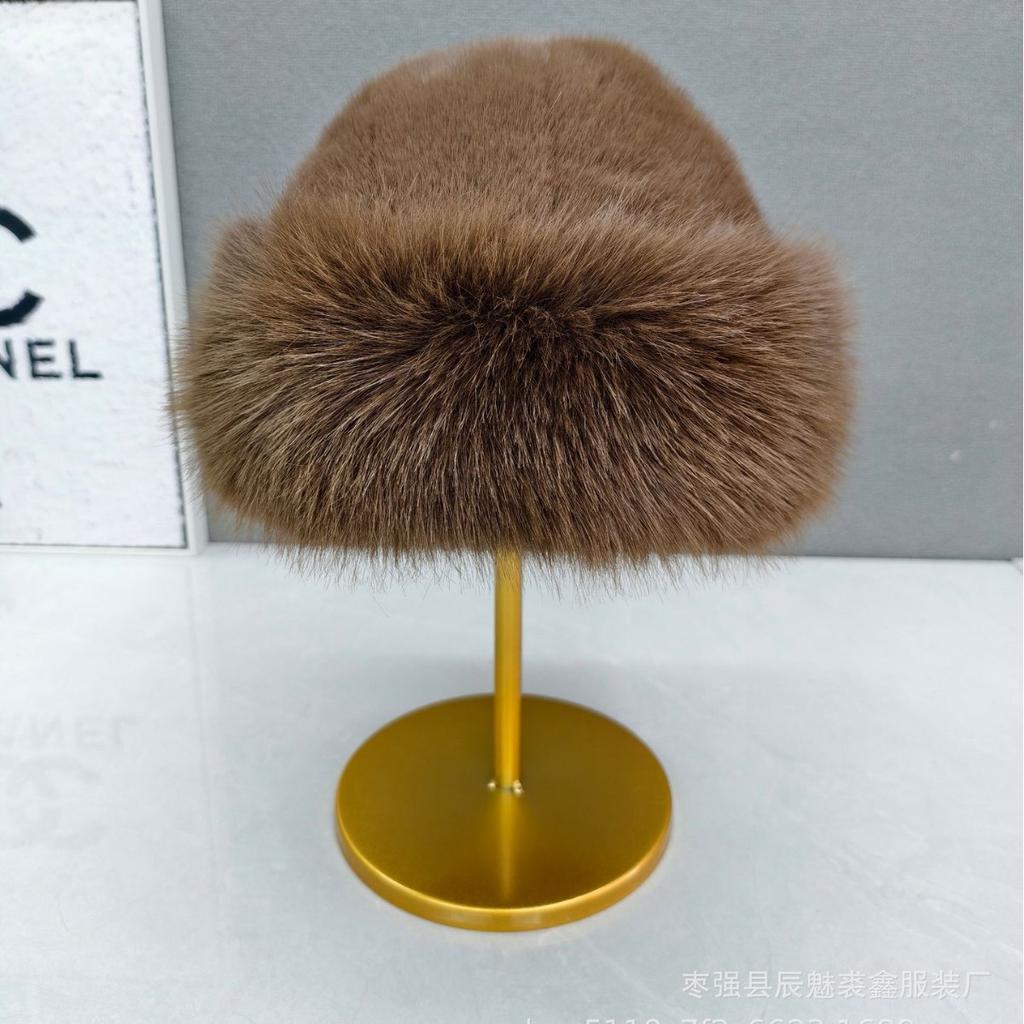 Women's Thick Plush Lined Winter Hat - Brim Style with Earmuffs | Ideal Christmas Gift/warm Outdoor Hat