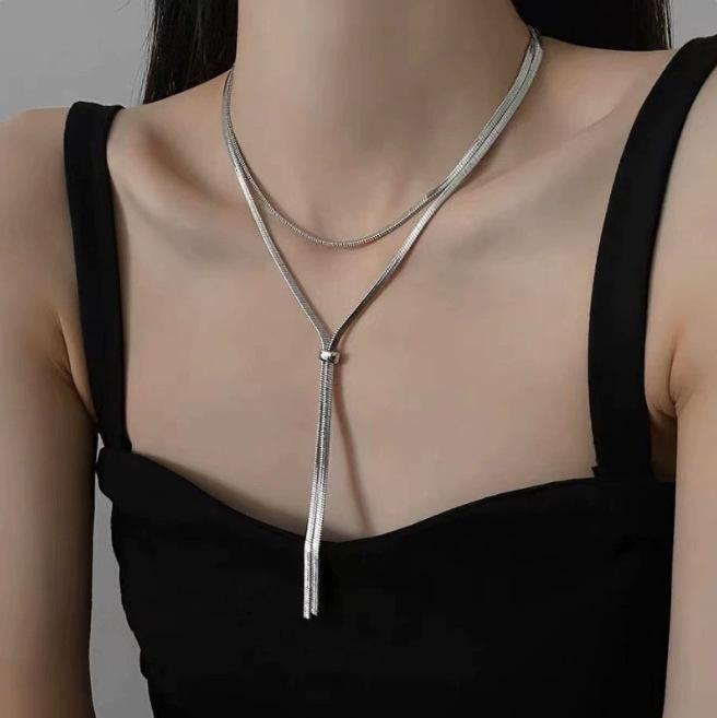 Elegant Y-Shaped Necklace, Simple And Chic Jewelry, Suitable For Daily Wear, All-Year-Round
