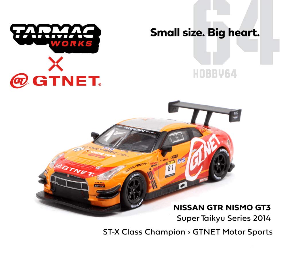 TK Company TARMACWORKS Nissan GTR Nismo GT3 Super Taikyu Series 2014 Чемпион класса GTNET Motor Sports Готовое изделие 1/64 ST-X T64-005-14ST81