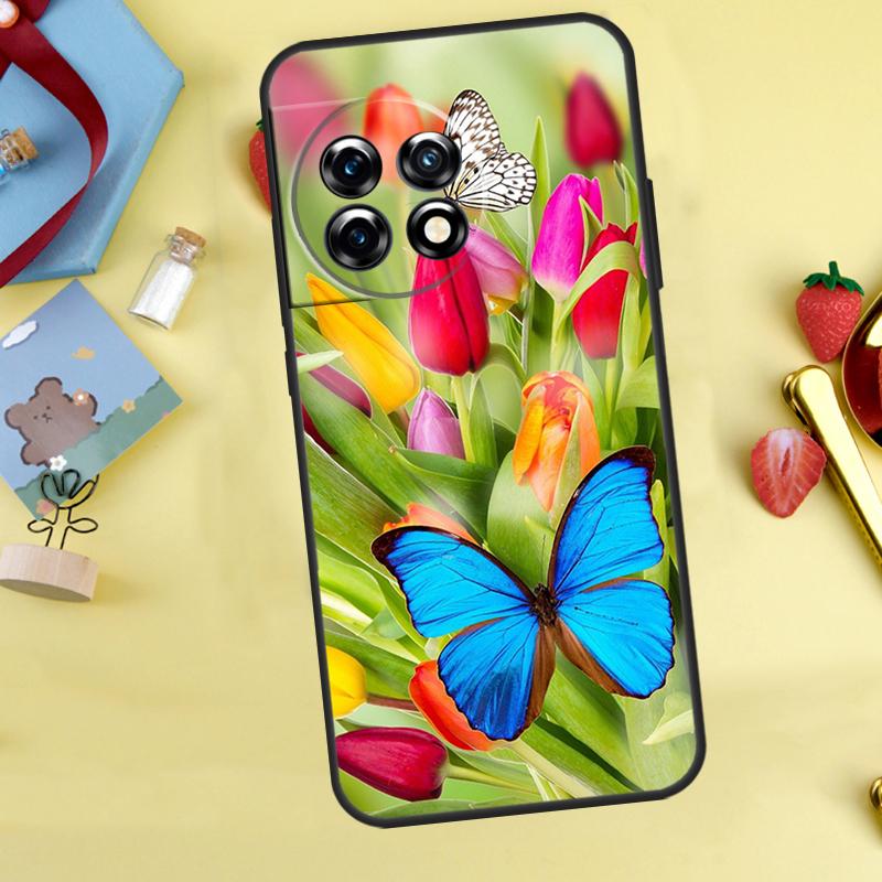 Colorful Butterfly Case For OnePlus 15 13 12 11 9 10 Pro 13T 13R 12R 10T 8T Nord 5 CE 3 4 2 Lite N20 N30 Cover