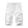 Pants Men's Summer Loose Linen Thin Cropped Pants Men's Straight Leg Pants