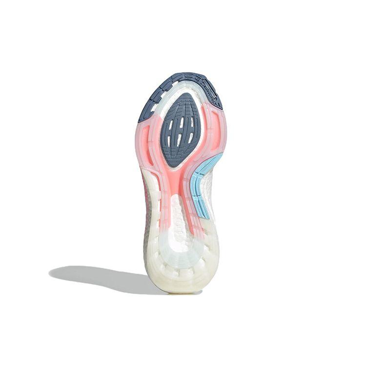 Adidas UltraBoost 22 Белые почти синие женские кроссовки Cloud-White Grey-One GX5929