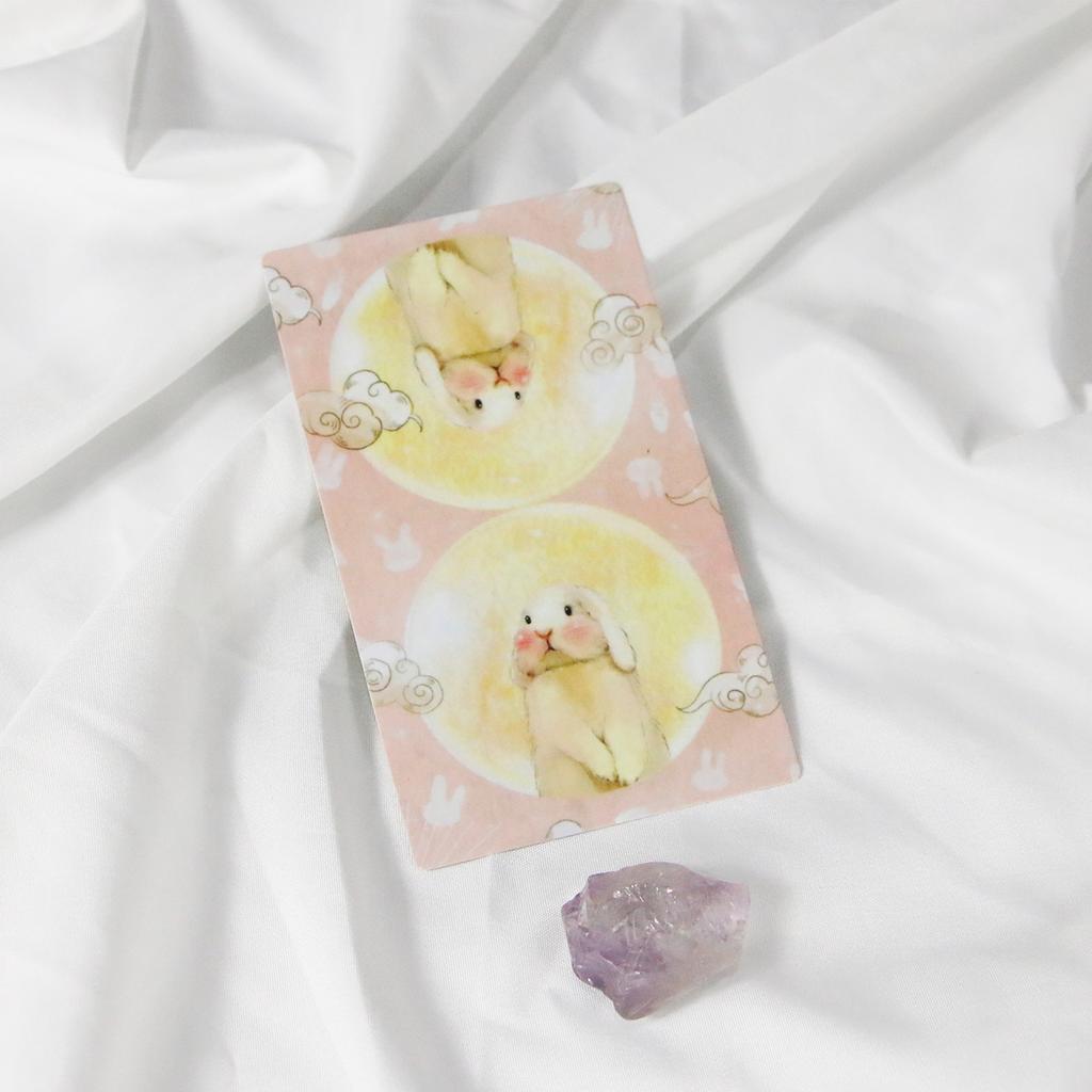 Таро «Пухлый кролик» 12*7 см. Колода из 78 карт с милыми кроликами. Жесткая упаковка 2,75 х 4,75 дюйма.